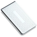 Silver Chrome Plated Metal Money Clip